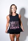 Camiseta fitness ciumenta preta Camiseta fitness ciumenta preta