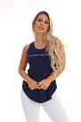 Camiseta Fitness Feminina Academia Azul If Not Now