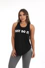 Camiseta Fitness Feminina Academia Just Preto