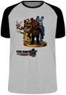 Camiseta Five Nights at Freddy's group Blusa Plus Size extra grande adulto ou infantil