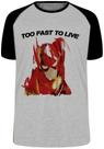 Camiseta Flash Too Fast to live Blusa Plus Size extra grande adulto ou infantil Camiseta Flash Too Fast to live Blusa Plus Size extra grande adulto ou infantil