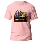 Camiseta Fnaf Five Nights At Freddys Jogo Game 4 Rosa Camiseta Fnaf Five Nights At Freddys Jogo Game 4 Rosa