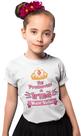 Camiseta Fui Promovida a Irmã Mais Velha Juvenil Branca Camiseta Fui Promovida a Irmã Mais Velha Juvenil Branca