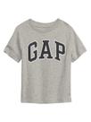 Camiseta GAP para Bebés Niños Manga Corta con Logo en Gris Claro Jaspeado