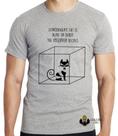 Camiseta Gato de Schrödinger Blusa criança infantil juvenil adulto camisa tamanhos