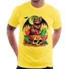 Camiseta Gato Gótico Arte - Foca na Moda