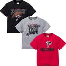 Camiseta Gerber NFL Atlanta Falcons, pacote com 3, 18 meses, bebê Camiseta Gerber NFL Atlanta Falcons, pacote com 3, 18 meses, bebê