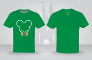 Camiseta GG adulto verde Personagens