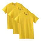 Camiseta Gildan Heavy Cotton G5000 para homens Daisy, pacote com 3 unidades XXL