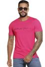 Camiseta Gola O Autêntica e Confortável com Logomania em Relevo Pit Bull Jeans 85871 Tamanho:MCor:Rosa
