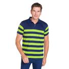 Camiseta Gola Polo John Masculina Listrada Camisaria Colombo Azul Marinho