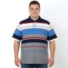 Camiseta Gola Polo Plus Size Vilejack Listrada Tamanho Espec