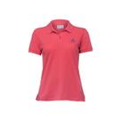 Camiseta Gola Polo Rosa Feminina Estampa Gaivota Anemoss