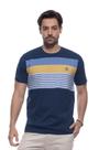 Camiseta Gola Redonda Marinho Dockston - Confeccionada em 100% Algodão Camiseta Gola Redonda Marinho Dockston - Confeccionada em 100% Algodão