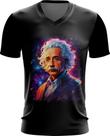 Camiseta Gola V Albert Einstein Físico Brilhante Gênio 7