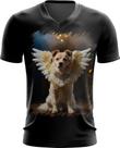 Camiseta Gola V Anjo Canino Cão Angelical 4