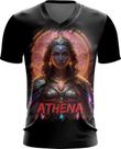 Camiseta Gola V Athena Deusa da Sabedoria Mitologia Grega 2