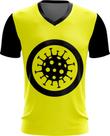 Camiseta Gola V Biohazard Perigo Biológico Stay Away 2