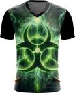 Camiseta Gola V Biohazard Perigo Biológico Stay Away 4