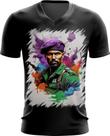 Camiseta Gola V Boina Roxa Soldado Batalhão 1