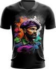 Camiseta Gola V Boina Roxa Soldado Batalhão 4