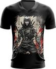 Camiseta Gola V Ciborgue Ninja Robô Espreita 1