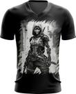 Camiseta Gola V Ciborgue Ninja Robô Espreita 3