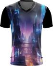 Camiseta Gola V Cidade Futurística Cyber City Future 1