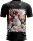 Camiseta Gola V Coelhinho da Páscoa Realista Real 8