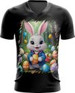 Camiseta Gola V Coelhinho da Páscoa Traço Infantil 5 Camiseta Gola V Coelhinho da Páscoa Traço Infantil 5