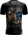 Camiseta Gola V Coruja Ave Rapina Noturna Sabedoria 4