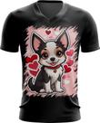 Camiseta Gola V Dia dos Namorados Cachorrinho 26 Camiseta Gola V Dia dos Namorados Cachorrinho 26