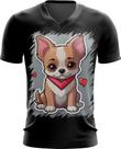 Camiseta Gola V Dia dos Namorados Cachorrinho 7 Camiseta Gola V Dia dos Namorados Cachorrinho 7