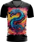 Camiseta Gola V Dragão Chinês Lendário Mito 5 Camiseta Gola V Dragão Chinês Lendário Mito 5