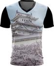 Camiseta Gola V Dryfit Castelo Japonês Samurai Ninja Japan 2v