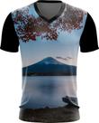 Camiseta Gola V Dryfit Monte Fuji Japão Vulcão Japan Vulcan 1v