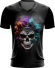 Camiseta Gola V La Muerte Mexicana Dama Esqueleto 7
