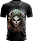 Camiseta Gola V Máscara de Fantasma Ghost 6 Camiseta Gola V Máscara de Fantasma Ghost 6