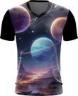 Camiseta Gola V Planetas Universo Neon Estrelas Galaxias 1 Camiseta Gola V Planetas Universo Neon Estrelas Galaxias 1