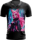 Camiseta Gola V Raposa Humanóide Vaporwave 4