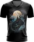Camiseta Gola V Reino Perdido Magia Esquecida RPG 1 Camiseta Gola V Reino Perdido Magia Esquecida RPG 1