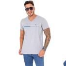 Camiseta Gola V Silkada Masculina Fio 30.1 100%Algodão