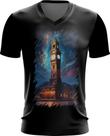 Camiseta Gola V Torre do Relógio Van Gogh 2