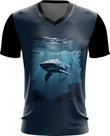 Camiseta Gola V Tubarão Shark Rei dos Mares 5 Camiseta Gola V Tubarão Shark Rei dos Mares 5