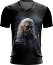 Camiseta Gola V Vampiro Noturno Sangue Morcego Lenda 1