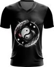 Camiseta Gola V Yin Yang Simbolo Taoísmo Dualidade 11 Camiseta Gola V Yin Yang Simbolo Taoísmo Dualidade 11