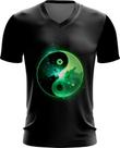 Camiseta Gola V Yin Yang Simbolo Taoísmo Dualidade 5 Camiseta Gola V Yin Yang Simbolo Taoísmo Dualidade 5