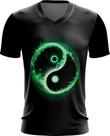 Camiseta Gola V Yin Yang Simbolo Taoísmo Dualidade 6 Camiseta Gola V Yin Yang Simbolo Taoísmo Dualidade 6
