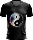 Camiseta Gola V Yin Yang Simbolo Taoísmo Dualidade 9 Camiseta Gola V Yin Yang Simbolo Taoísmo Dualidade 9
