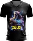Camiseta Gola V Zeus Deus do Raio Olimpo Mitologia Grega 1 Camiseta Gola V Zeus Deus do Raio Olimpo Mitologia Grega 1